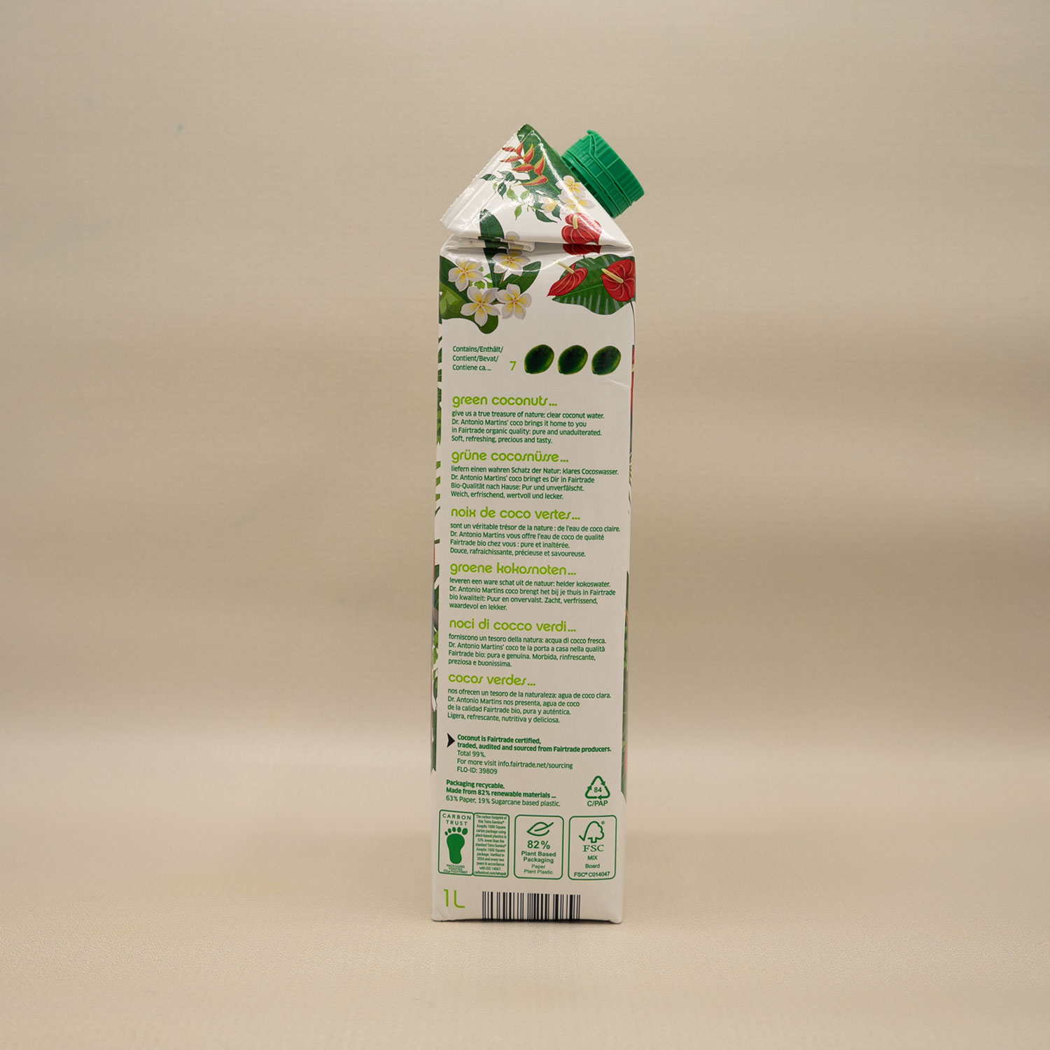 Dr Antonio Martins Kokovatten EKO&Fairtrade 1L - Bild 2