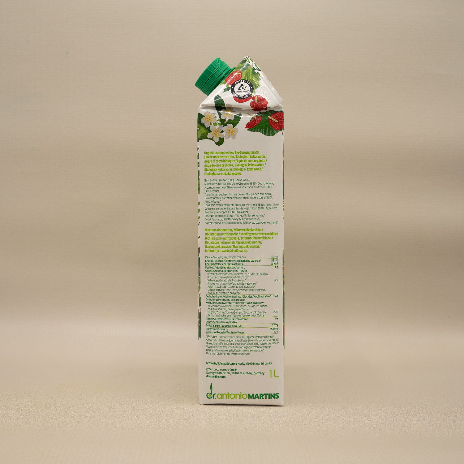 Dr Antonio Martins Kokovatten EKO&Fairtrade 1L - Bild 3