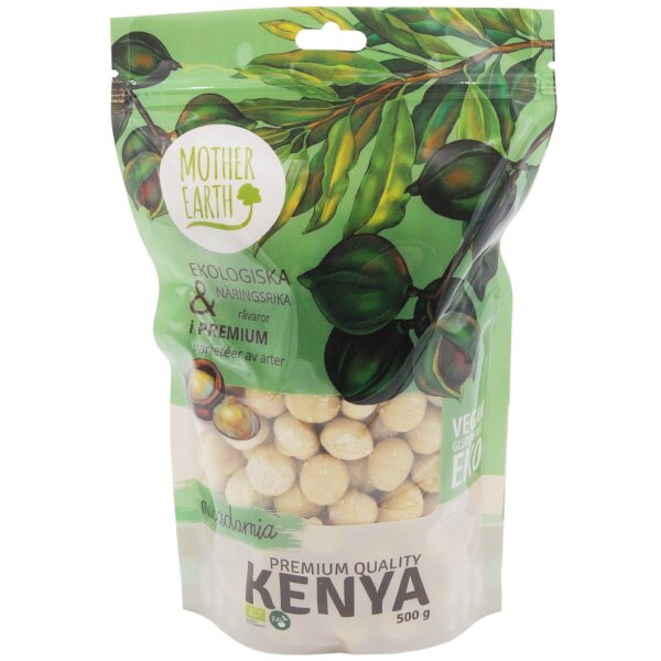 Mother Earth Premium Macadamianötter RAW&EKO 500g