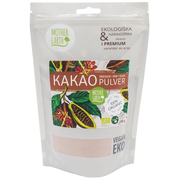 Mother Earth Premium Kakaopulver Pangoa RAW&EKO 250g