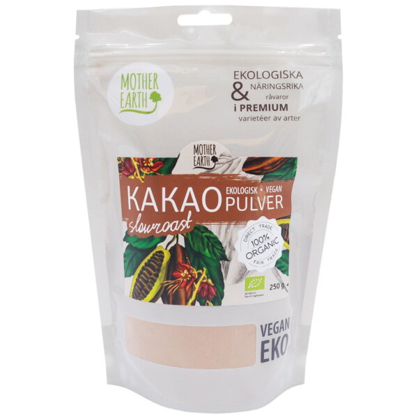 Mother Earth Premium Kakaopulver Pangoa Slowroast EKO 250g