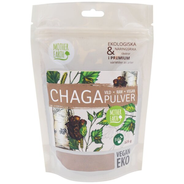 Chagapulver vild & raw 125 g