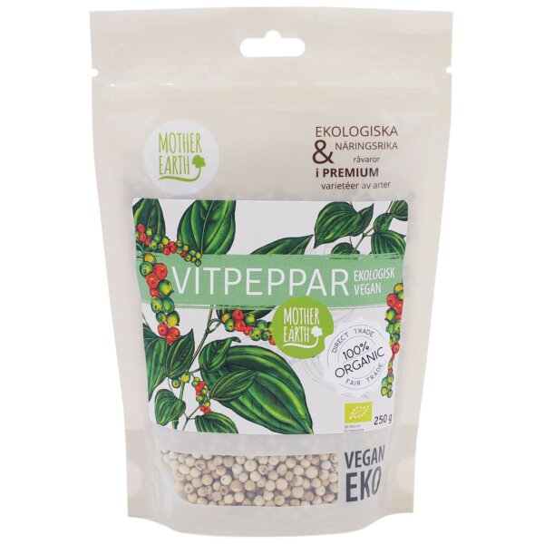 Vitpeppar Hel ME EKO 250g
